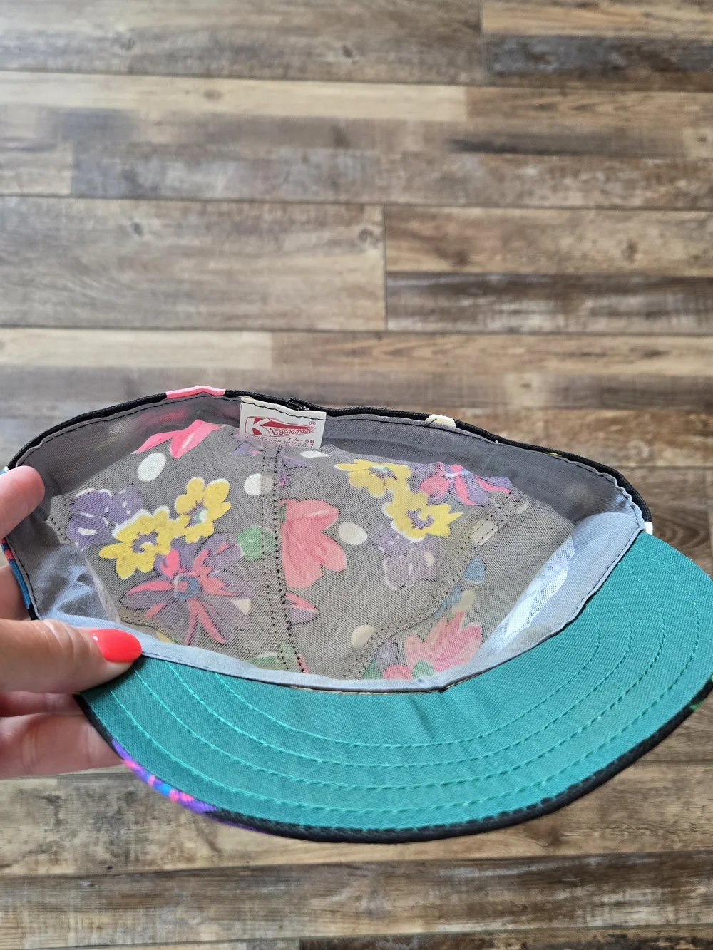 Vintage 70s/80s Kromer Floral & Polka Dot Cap